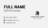 Vintage Boutique Hotel Letter L Business Card Image Preview