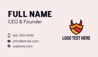 Gaming Shield Horns  Business Card Design