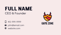 Gaming Shield Horns  Business Card Image Preview
