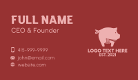 Pig Ramen Noodle  Business Card Design