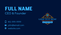 Snowflake Sun HVAC Business Card