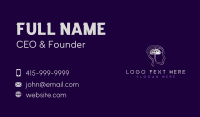 Humanoid AI Head Business Card Design