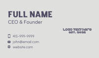 Animated Business Card example 2