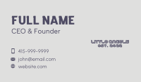 Animated Business Card example 2