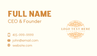 Floral Flower Nature Business Card