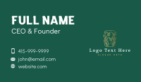 Feminine Woman Nature  Business Card