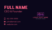 Music Soundwave Record Business Card