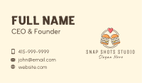 Heart Burger Fast Food Business Card Design