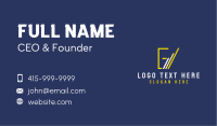 Growing Finance Letter G Business Card