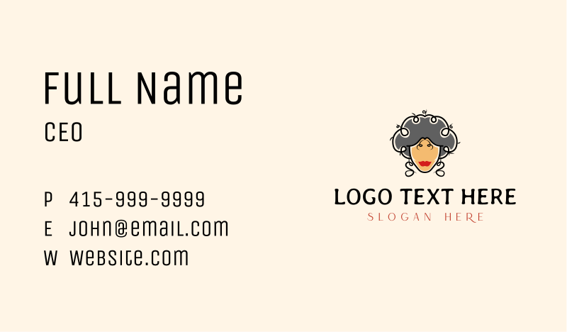 Haircare Business Card example 3