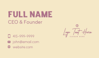 Elegant Tailor Wordmark Business Card Design