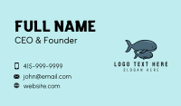 Humpback Whale Mascot Business Card Design