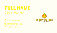 Cute Pineapple  Patch Business Card Design