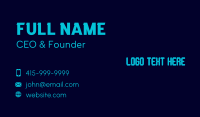 Pixel Gaming Wordmark Business Card Design