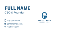 Security Lock Letter G Business Card