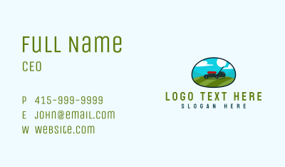 Lawn Mower Garden Business Card Image Preview