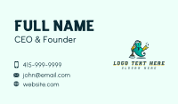 Genie Broom Cleaning Business Card Design