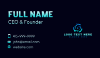 Tech Cybersecurity Lock Business Card