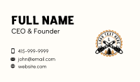Industrial Chainsaw Logging Business Card