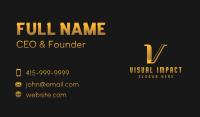 Generic Professional Letter V Business Card Image Preview