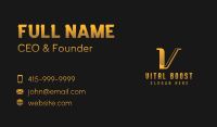 Generic Professional Letter V Business Card Image Preview