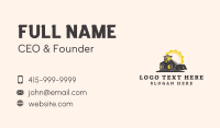 Cog Construction Bulldozer Business Card
