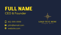 Golden Star Compass Business Card