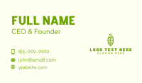 Biotech Science Leaf  Business Card