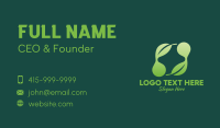 Natural Leaf Cross Business Card Design