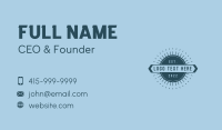 Generic Blue Business Emblem Business Card