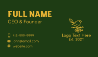 Gold Leaf Sparrow  Business Card