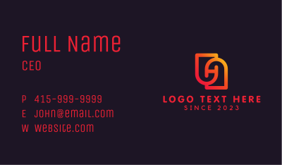 Modern Letter H Business Card Image Preview