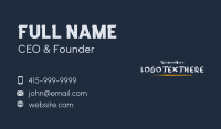 Urban Brush Wordmark Business Card