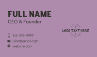 Cool Graffiti Wordmark Business Card