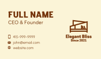 Brown Bookshelf Cabinet Business Card