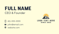 Sunshine Mountain Adventure Business Card Design