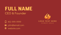 Camp Fire Business Card example 2