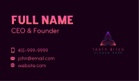 Luxury Architecture Pyramid Business Card