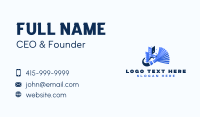 Broom Cleaning Janitorial Business Card