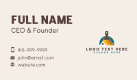 Paint Brush Roofing Business Card Design