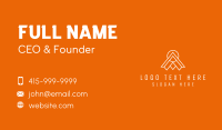Housing Roof Letter A  Business Card