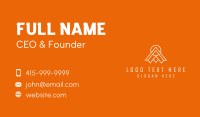 Housing Roof Letter A  Business Card Design