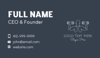 Minimalist Body Builder Business Card