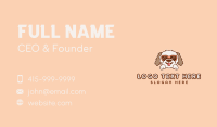 Cute Sunglasses Puppy Business Card