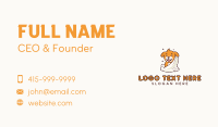 Towel Puppy Dog Grooming Business Card