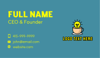 Lightbulb Teacup Cafe Business Card