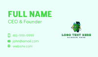 Garbage Bin Mascot Business Card Design