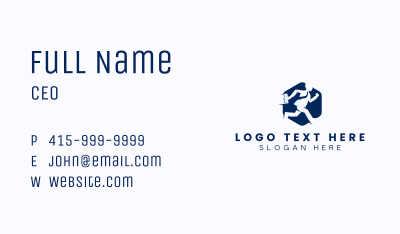 Corporate Working Employee Business Card