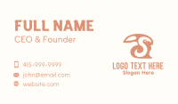 Blush Business Card example 2
