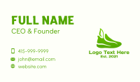 Natural Eco Shoes Business Card Design